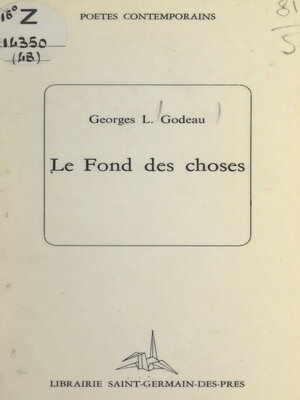cover image of Le fond des choses